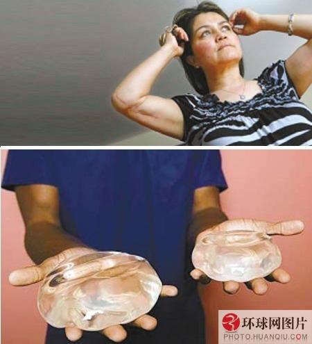 大胸部砸西瓜瞠目结舌 搞笑图片
